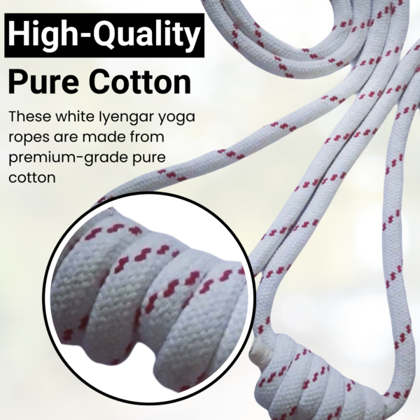 yoga ropes online in white colour