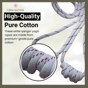 Iyengar Yoga Wall Ropes-set of 4(2Long & 2 Small ropes) 8 SETS for yoga studio